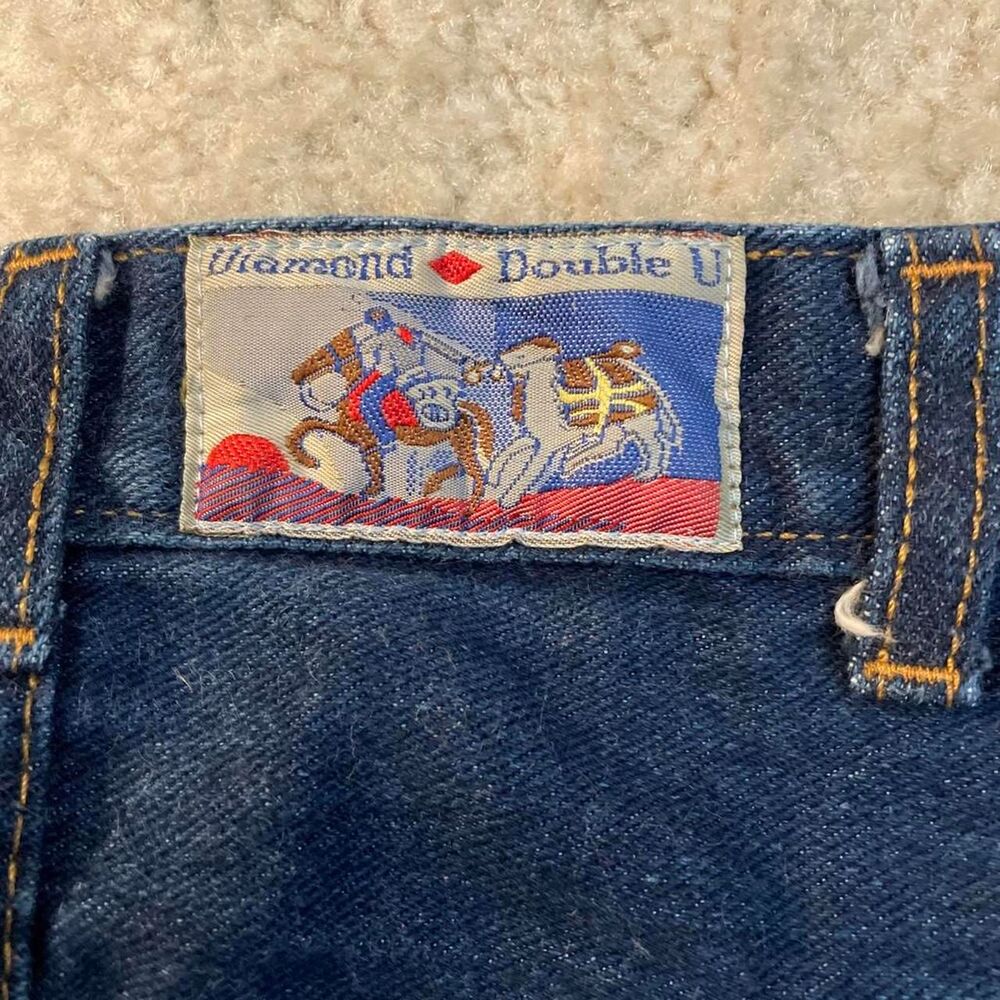 Vintage double diamond double U Blue Jeans